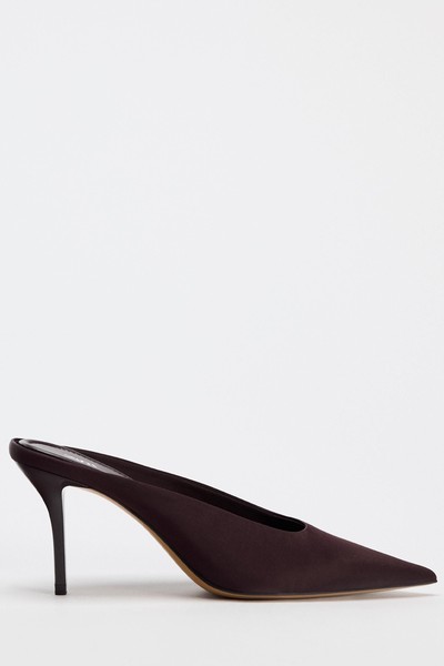 Satin High-Heel Mules from Zara