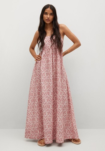 Back Slit Maxi Dress  from Mango