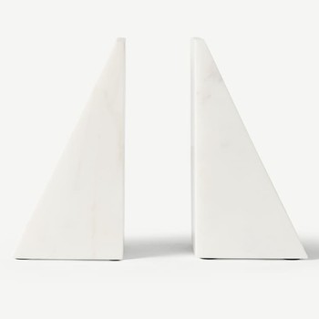 Elisa Set Of 2 Marble Book Ends