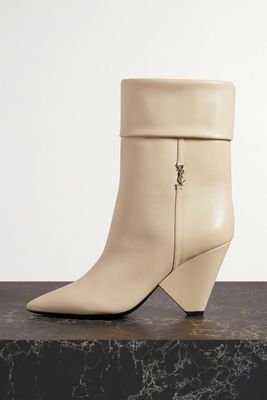 Niki Leather Ankle Boots from Saint Laurent