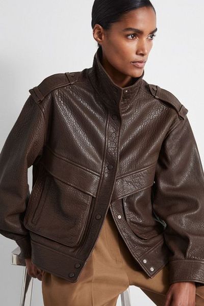 Atelier Grained Leather Jacket