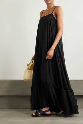 Tiered Recycled-Chiffon Maxi Dress from ROTATE Birger Christensen