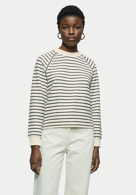 Pure Cotton Striped Relaxed Sweatshirt from Jigsaw