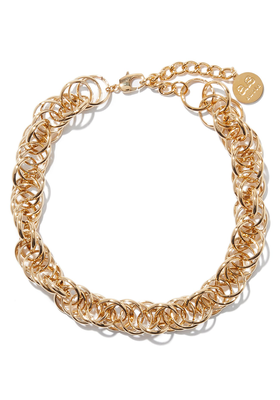 Celeste 19kt Gold-Plated Chain-Link Necklace from By Alona