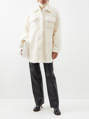 Sabi Faux Shearling Jacket from Stand Studio