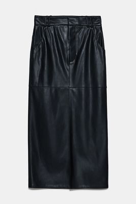 Faux Leather Pencil Skirt from Zara