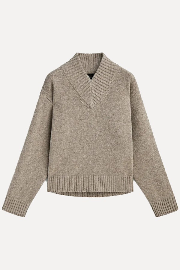 V- Neck Jumper from Massimo Dutti