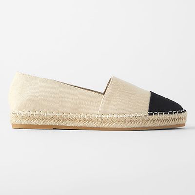 Espadrilles With Contrast Toe from Zara