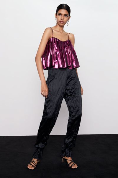 Metallic Top from Zara