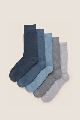 5pk Cool & Fresh Cushioned Socks from M&S Collection
