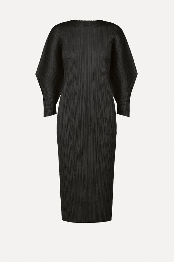 Skyline Pleats Knitted Midi Dress from PLEATS PLEASE ISSEY MIYAKWE
