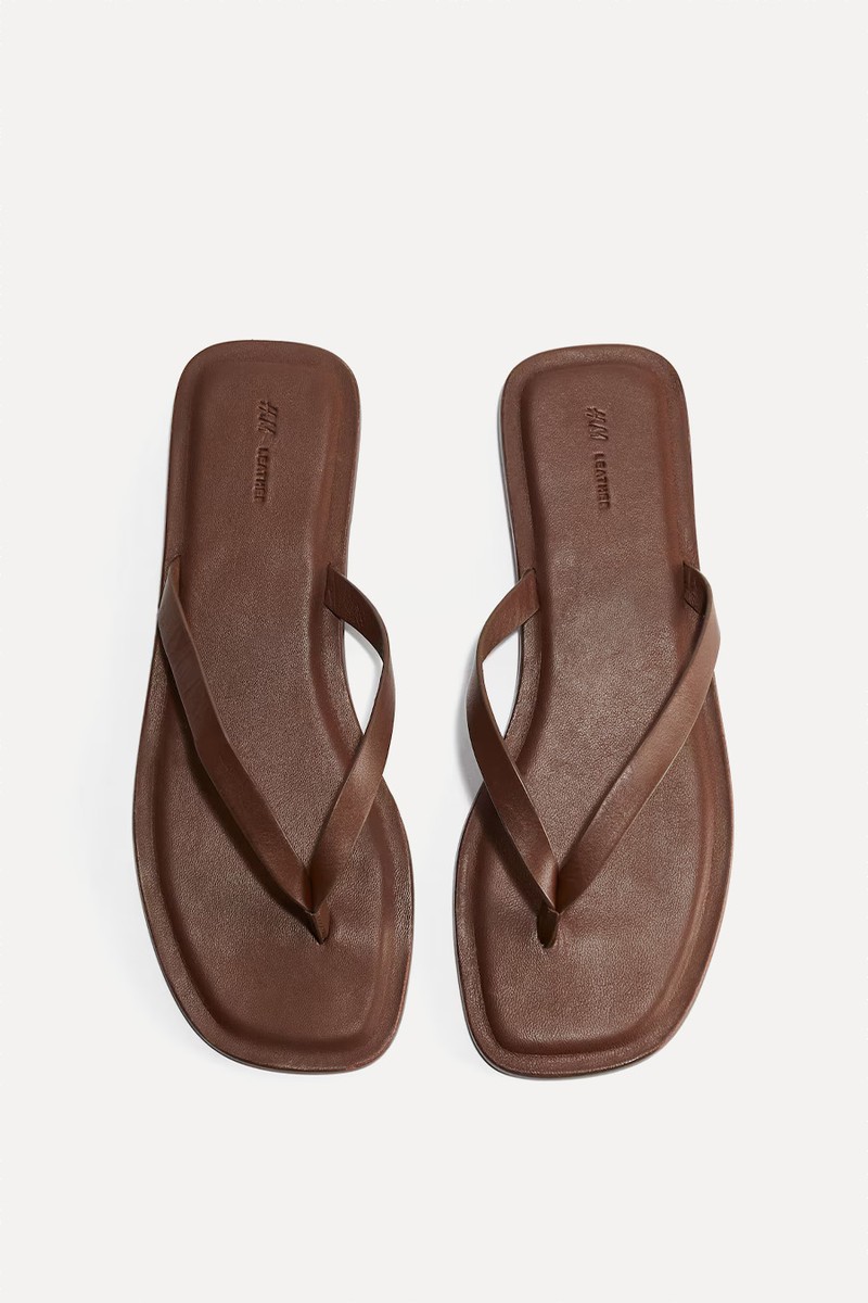 Leather Flip-Flops from H&M