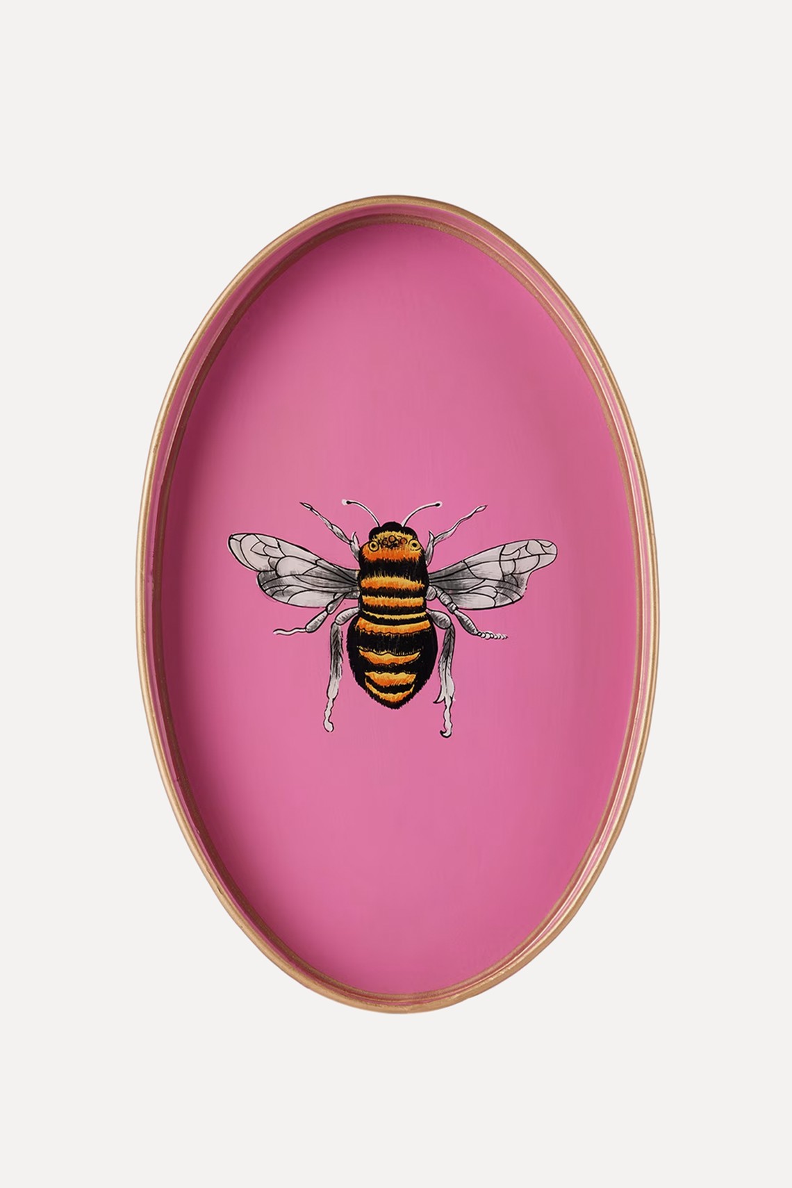 Bee Flora Handpainted Iron Trays