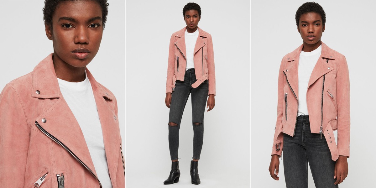 Suede Gidley Biker Jacket, £358