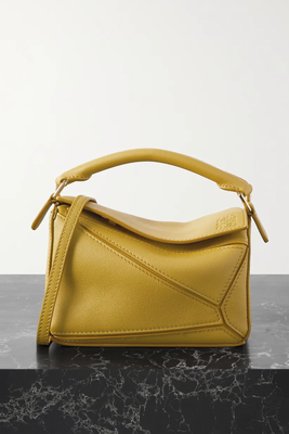 Puzzle Mini Textured Leather Shoulder Bag from Loewe