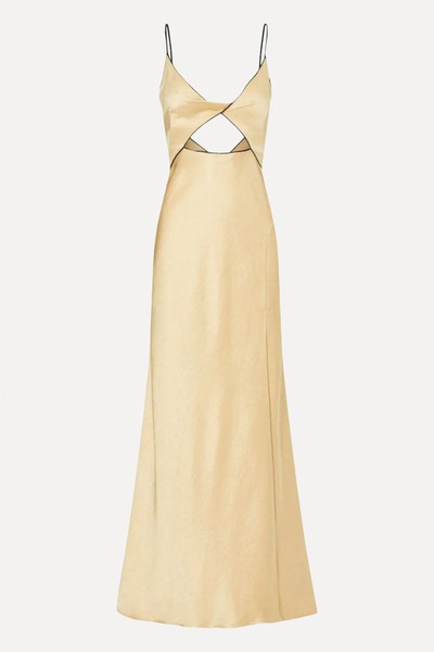 Hazel Cutout Satin Maxi Dress from Bec & Bridge