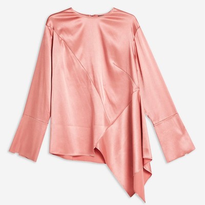 Satin Asymmetric Tunic