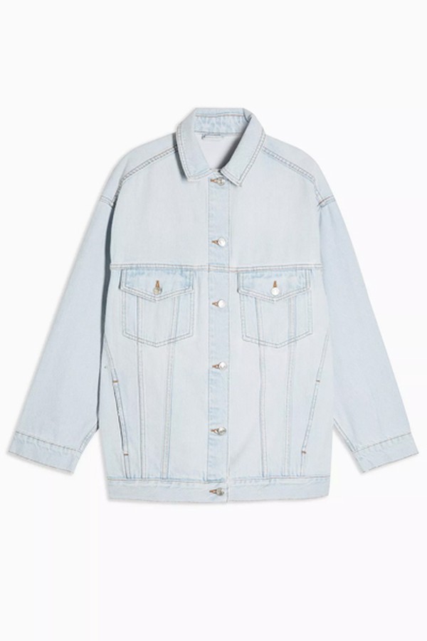 Bleach Denim Oversized Dad Jacket