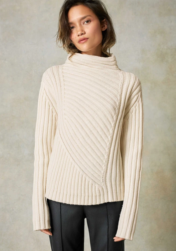 Merino Cashmere Wide Rib Jumper from Me + Em