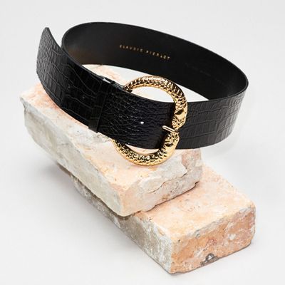 Leather Belt With Snake Buckle from Claudie Pierlot