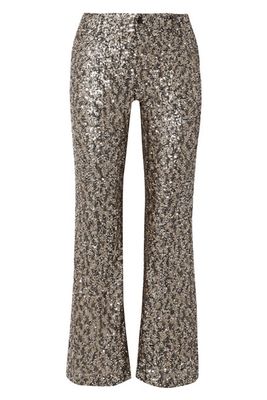 Sequined Mesh Wide-Leg Pants from Anna Sui