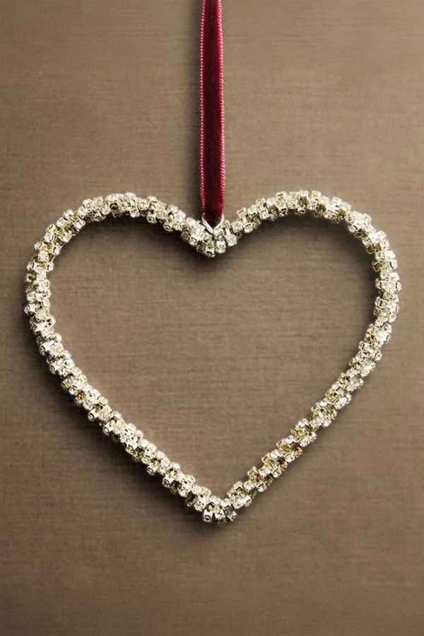 Heart Textured Christmas Tree Decoration from Zara