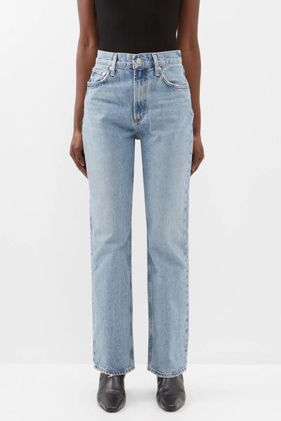 Vintage High-Rise Organic-Cotton Bootcut Jeans from AGOLDE