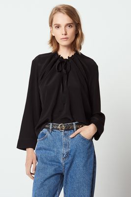 V-Neck Top With Tie from Sandro