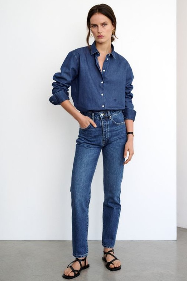 Chemise En Chambray De Coton Denim Esther from Sessei
