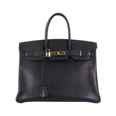 Hermes Birkin Handbag Noir Ardennes from Hermès