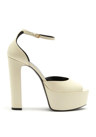 Jodie Leather Platform Sandals from Saint Laurent