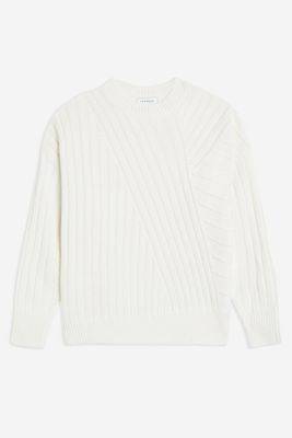 Directional Ribbed Jumper from Topshop