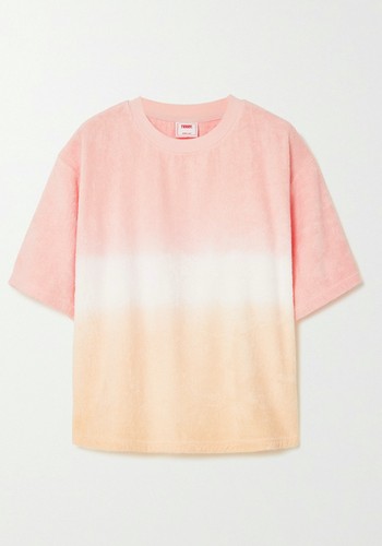 Terry Tie Ombré Cotton-Terry T-Shirt from Terry