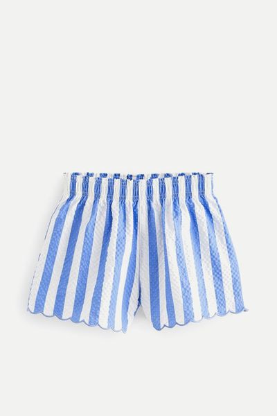 Stripe Textured Beach Shorts