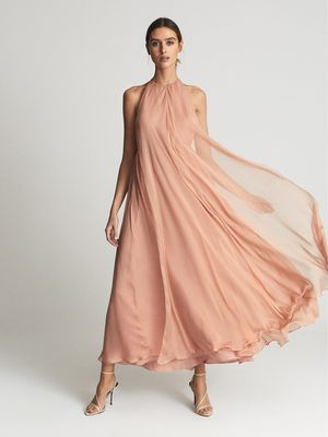 Jude Halter Neck Silk Maxi Dress, £378 