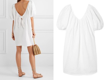 Odine Linen Mini Dress from Mara Hoffman