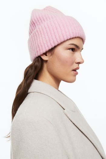 Rib-Knit Cashmere Hat