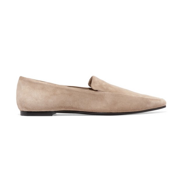 Minimal Suede Loafers from The Row