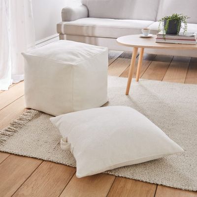 Boucle Square Pouffe