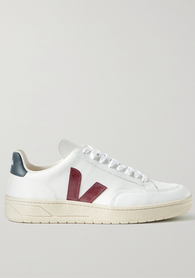 V-12 Rubber-Trimmed Leather Sneakers from Veja