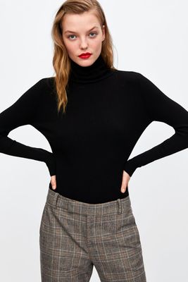 Ribbed Turtle Neck Sweater from Zara