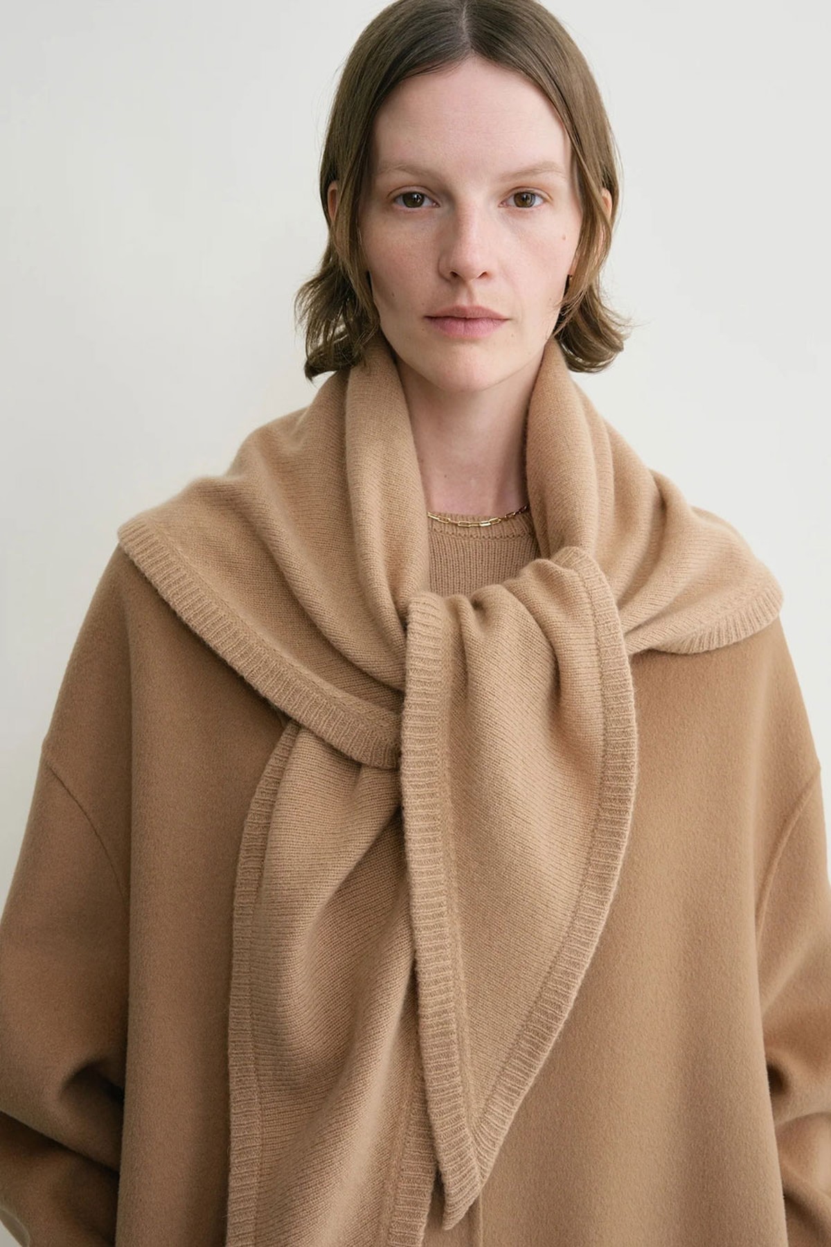 Triangle Wool Cashmere Scarf from Toteme