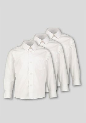 Long Sleeve School Shirts 3 Pack (3-12 Years)