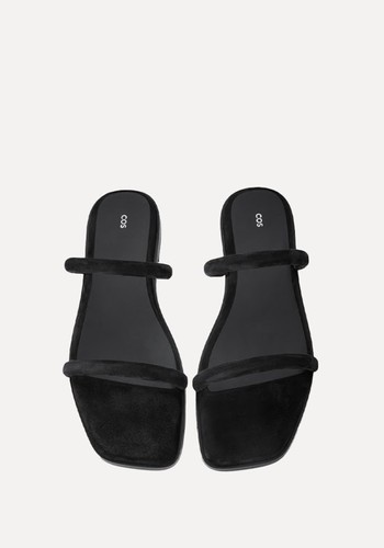 Minimal Suede Sandals 