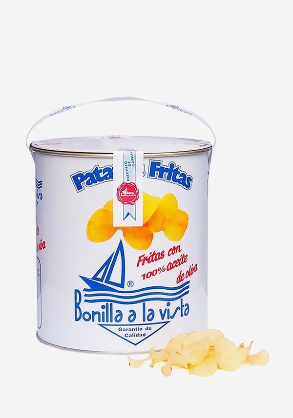 Bonilla la Vista Patatas Fritas - Tin Of Crisps from Foda Box