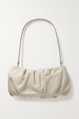 Bean Gathered Leather Shoulder Bag from Staud