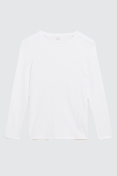 Cotton Rich Slim Fit Long Sleeve Top from M&S