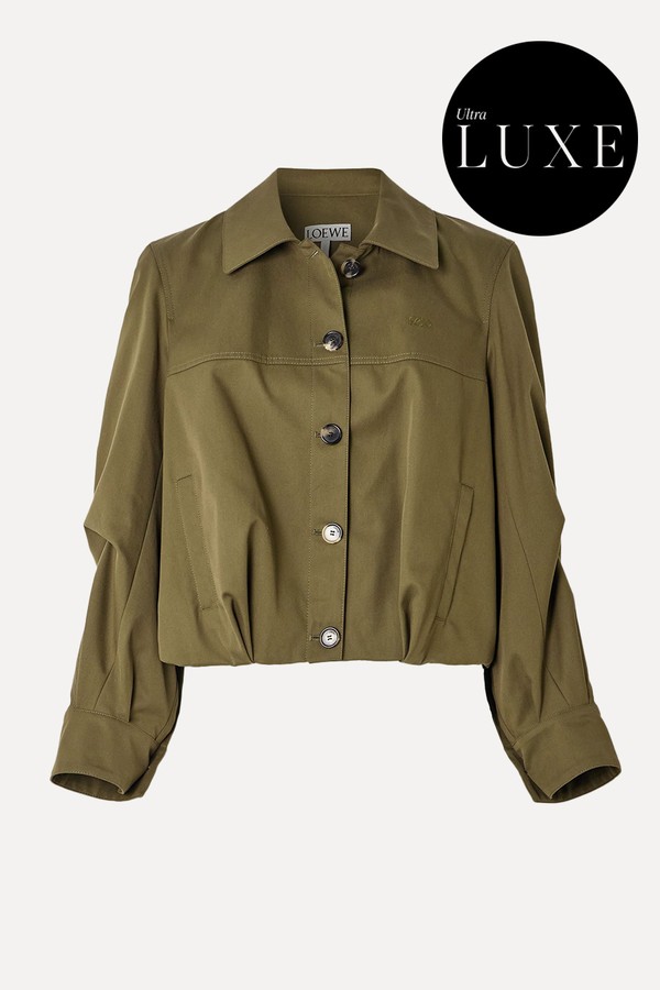 Embroidered Cotton & Silk-Blend Jacket from Loewe