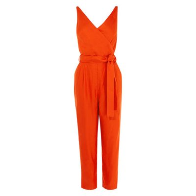 Cinched-Waist Jumpsuit