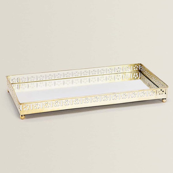 Rectangular Mirrored Tray